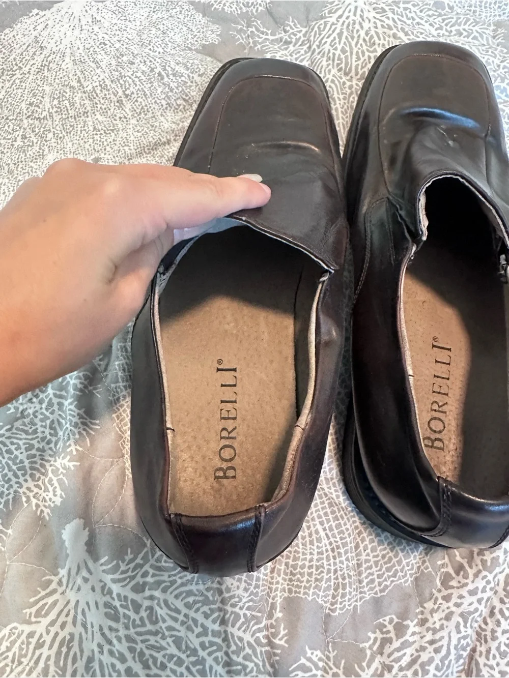 Men's Brown Leather Slip-On Loafers